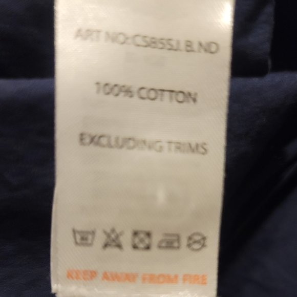 Steel & Jelly Dark Blue Button up, short sleeve Casual Shirt Large - Picture 4 of 4